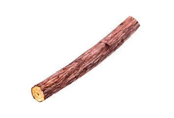 Watercolor illustration of licorice root isolated on white background.