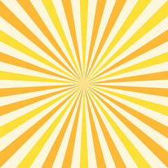 黄色ベースの効果線の背景イラスト　アスペクト比1：1バージョン