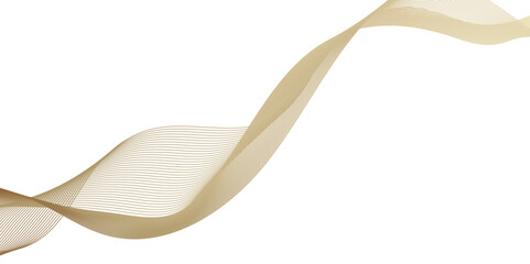 Abstract golden wave blend waves lines and technology background. Digital geometric transparent flowing smooth carve line wave pattern background.