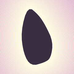 Sri Lanka map icon. Country shape on radiant striped gradient background. Sri Lanka vibrant poster. Cool vector illustration.