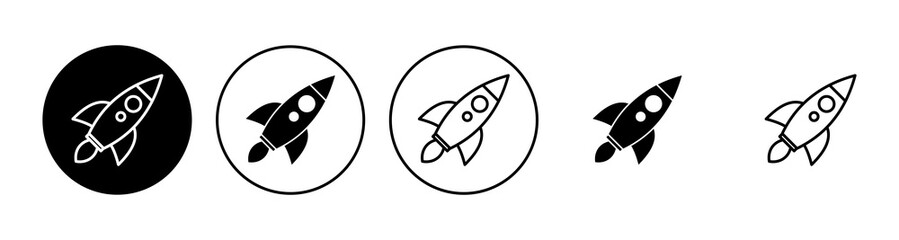 Rocket icon set. Startup icon vector.