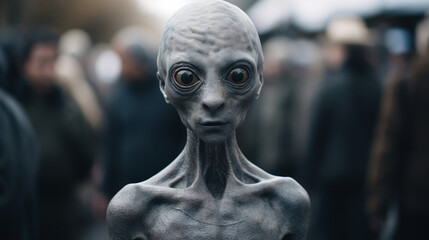 Obraz premium Veiled Intricacies: Greys in Our Daily World, generative ai