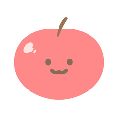 ゆるかわいいりんごちゃん1☆PNG