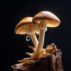 Close up mushroom in nature.