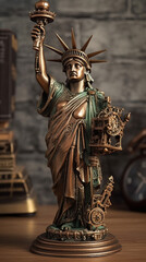 Liberty Unchained: The Steampunk Saga of the Statue's Resurgence
generative, ai