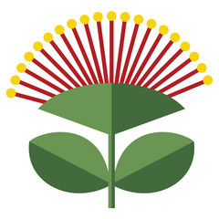 New Zealand Pohutukawa flower icon