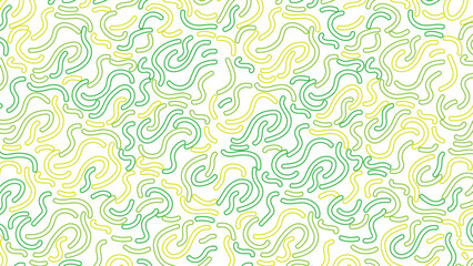 Fototapeta premium Fun colorful line doodle seamless pattern. Creative minimalist style art background for children or trendy design with basic shapes. Simple childish scribble backdrop.