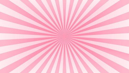 ピンク系の効果線の背景イラスト　アスペクト比16：9バージョン