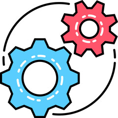 Gear Settings cogwheel icon.