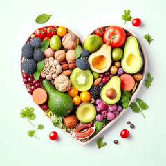 Nutritional food for good health and fitness 