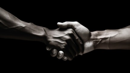 handshake between two people