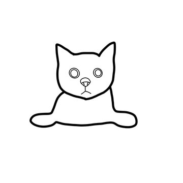 cat animal doodle