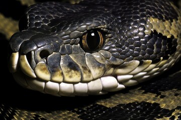 Fototapeta premium Anaconda snake. Generate Ai