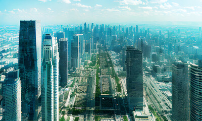 future city landscape in anime - 636618679