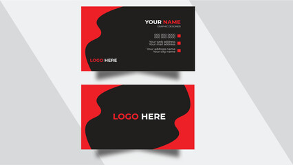 Clean professional business card template.Business card design set template for company corporate style.Business card design template.