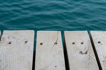 wooden fence on the beach