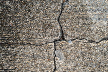 Cracked old concrete floor used for concrete background texture in decorative art work.