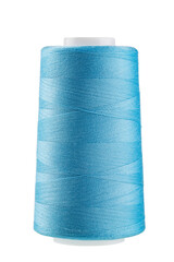 set of multi-colored sewing threads in coils, isolate on a white background