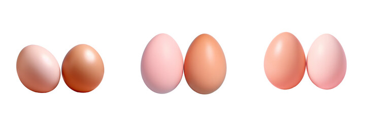 Two eggs transparent background