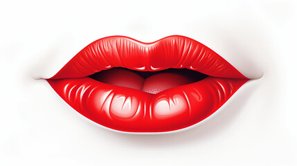 Glamouröser Lippenstift in Rot