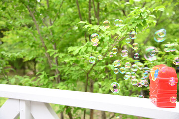 シャボン玉が美しい