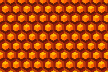 Seamless Vector 3D Pattern. Ideal for cloth, tiles, background design, webpage. Vector illustration EPS 10 File.