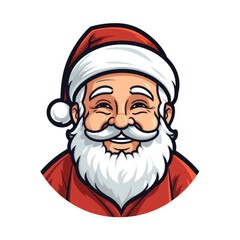 christmas smiling santa claus. Christmas character santa claus. generative ai