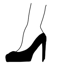 legs in black shoes