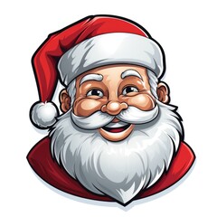 christmas smiling santa claus. Christmas character santa claus. generative ai
