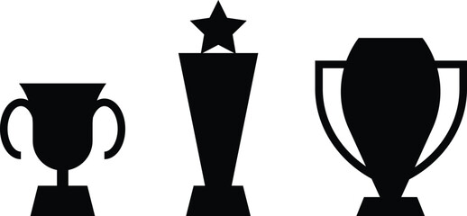Vector Silhouette Trophies