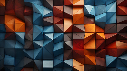 abstract background with 3D triangles
