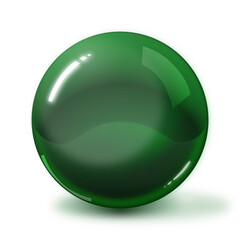 green glass sphere