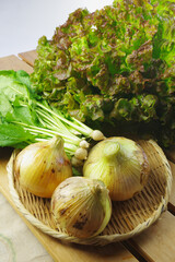 収穫した春野菜たち