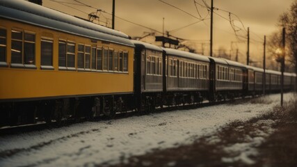 Obraz premium moving train