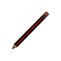 pencil isolated on transparent background 