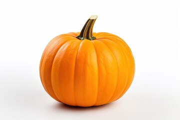 Vibrant autumn delight. Pumpkin on white background isolated. Ripe pumpkins for halloween
