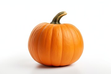 Vibrant autumn delight. Pumpkin on white background isolated. Ripe pumpkins for halloween