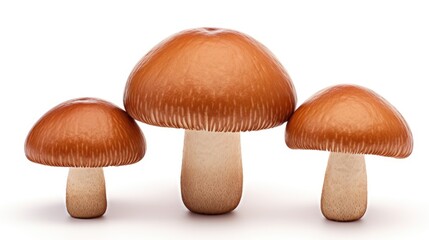 Bay bolete. Edible mushroom isolated on white background created with Generative AI technology.