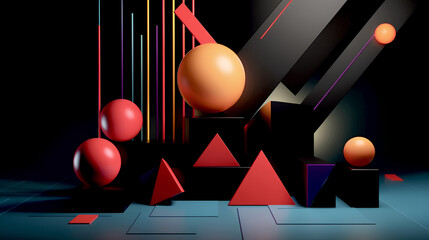 Elevating Geometry to the Stars: Crafting a 3D Cosmic Shape Poster