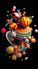 Galactic Mirage: Crafting Enchanting 3D Renderings of Space and Galaxies