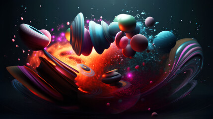 Beyond Horizons: Exploring Space and Galaxies through 3D Rendering