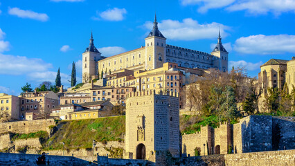 Fototapeta na wymiar Alcazar de Toledo, medieval historic building, Spain