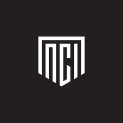 Modern NCI letter logo design