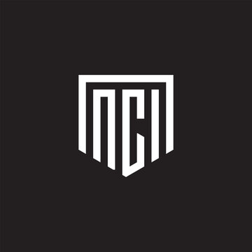 Modern NCI letter logo design