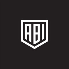 ABI letter logo design vector premium template