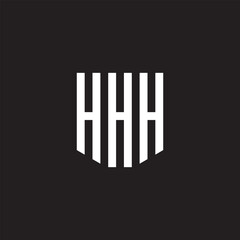 HHH letter logo design Modern luxury alphabet vector template