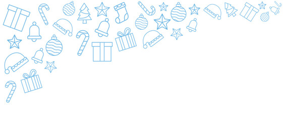  christmas vector line art decoration elements , christmas happy new year doodles vector eps 10