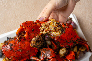 Black Pepper Crab (Indonesia : Kepiting Lada Hitam)