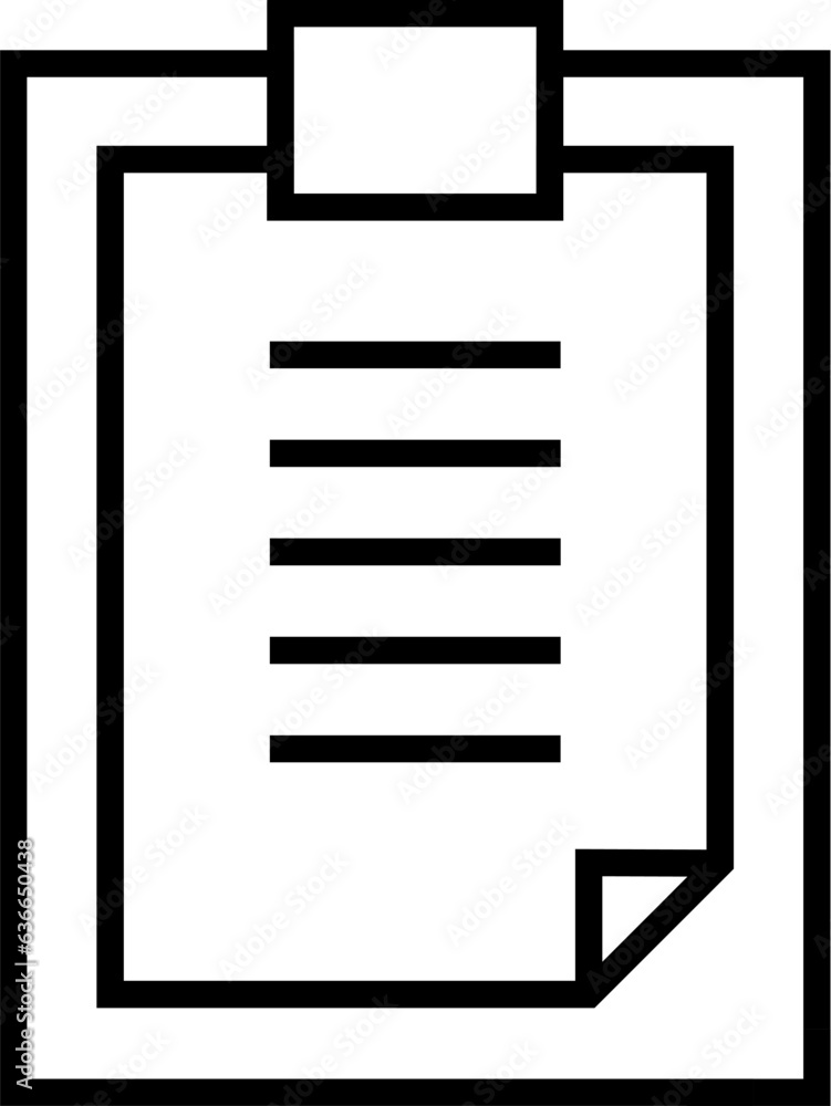Poster document vector icon for advertisement. suitable for books, stores, shops. editable stroke in minima