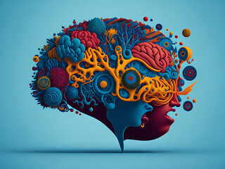 A vivid representation of the ADHD concept, highlighting elements of focus, distraction, and brain functioning. The image encompasses the complex nature of this cognitive condition